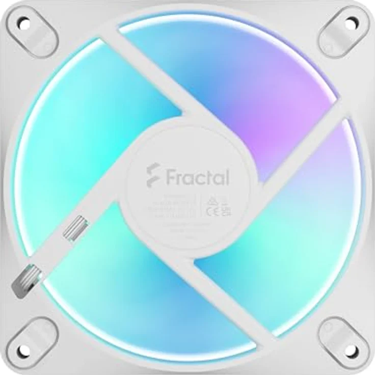 Fractal Design Dynamic 3 12 Reverse PWM RGB White, Gehäuselüfter 120mm mit bis zu 63.9 CFM Luftstrom und RGB-Beleuchtung – Bild 6
