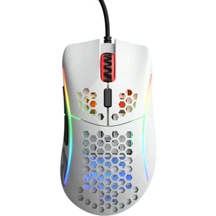 Glorious PC Gaming Race Model D- Gaming-Maus mit Kabel, Weiß Glänzend – Bild 2