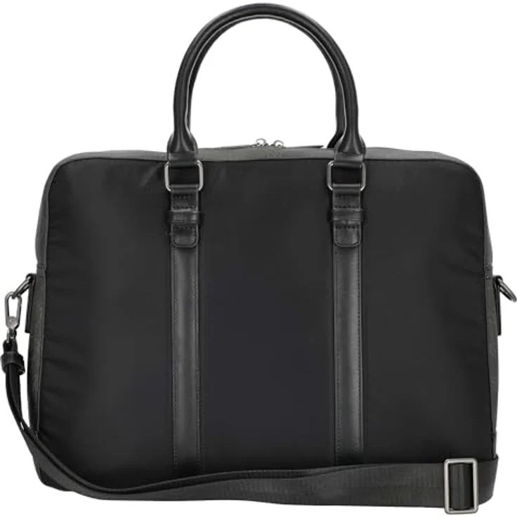 Valentino Nemesys Aktentasche 41 cm mit Laptopfach, schwarz, 100% Polyester – Bild 4