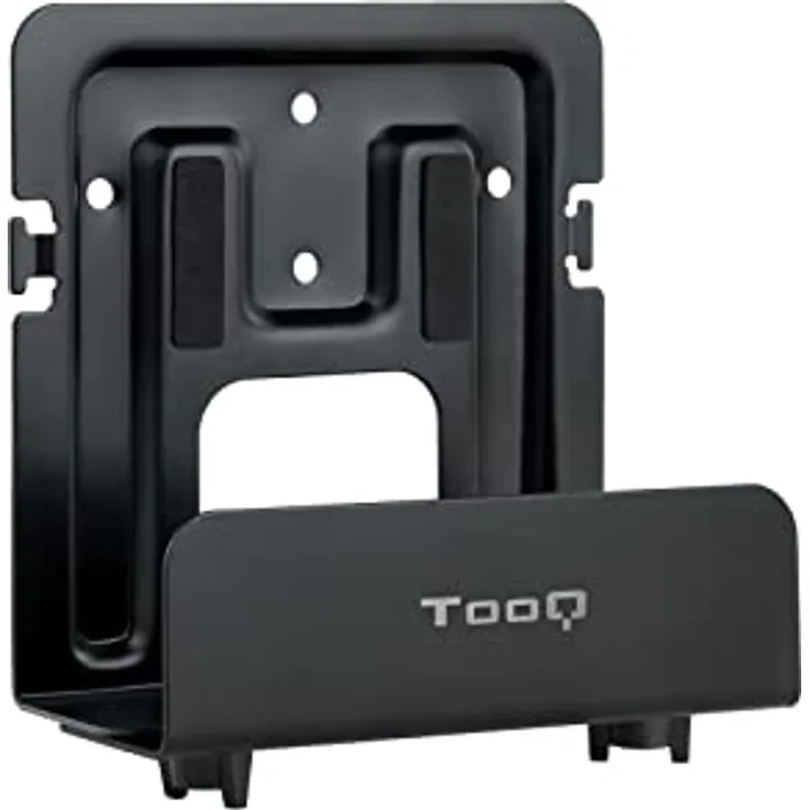 TooQ TQMPM4776 Universal-Wandhalterung für Media Player, Router, MiniPC, max. 5 kg, einstellbar 47-76 mm, schwarz