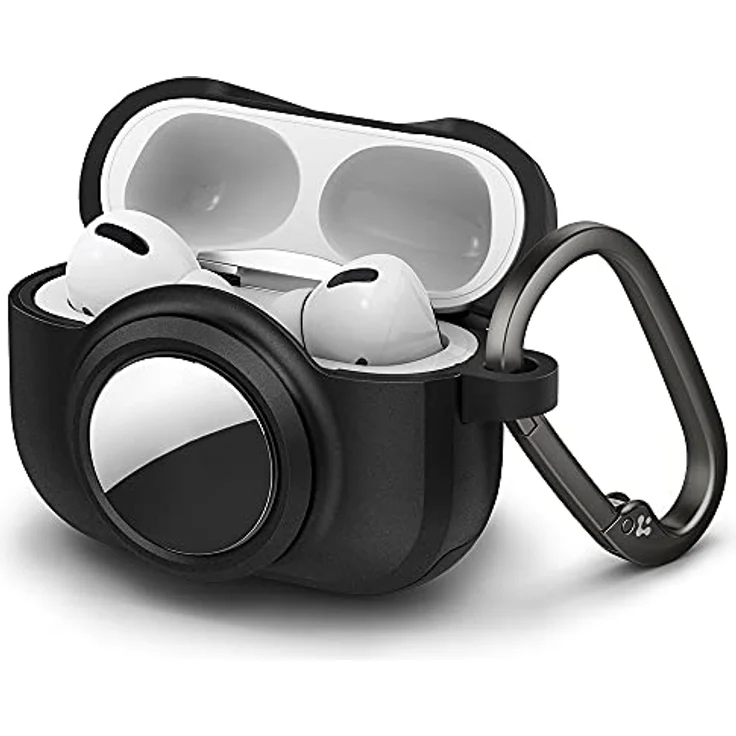 Spigen Tag Armor Duo Kompatibel mit Airpods Pro Hülle and AirTag Hülle Cover - Schwarz – Bild 1