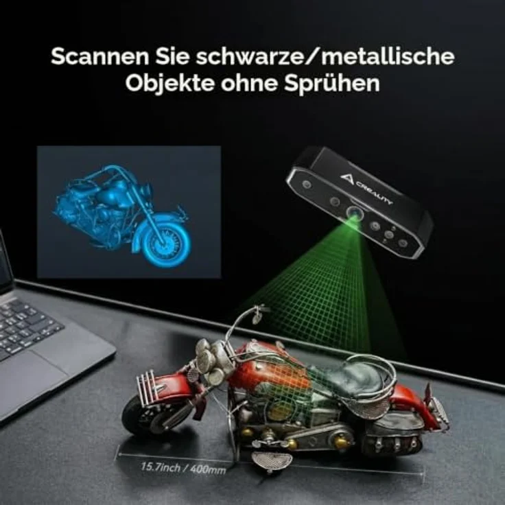 CREALITY CR-Scan Otter, 3D Scanner mit präziser vier Stereo-Linsen-Technologie, geeignet für Objekte von 10x10x10 mm bis 2000x2000x2000 mm – Bild 5