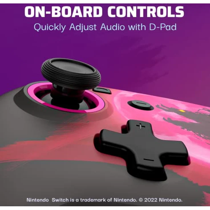 PDP Nintendo Switch Controller with 3.5mm Audio Jack - REMATCH by Calamity Ganon, Gamepad with Programmable Back Buttons, Glow-in-the-Dark Design – Bild 4