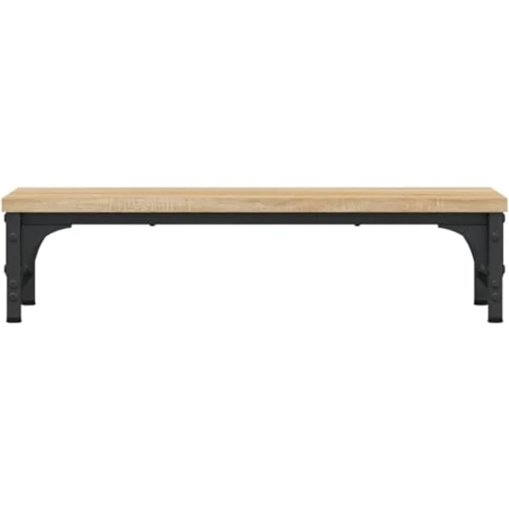 vidaXL Monitorständer Sonoma-Eiche, ergonomischer Bildschirmständer mit Stauraum, 55x23x14 cm, Holzwerkstoff – Bild 5