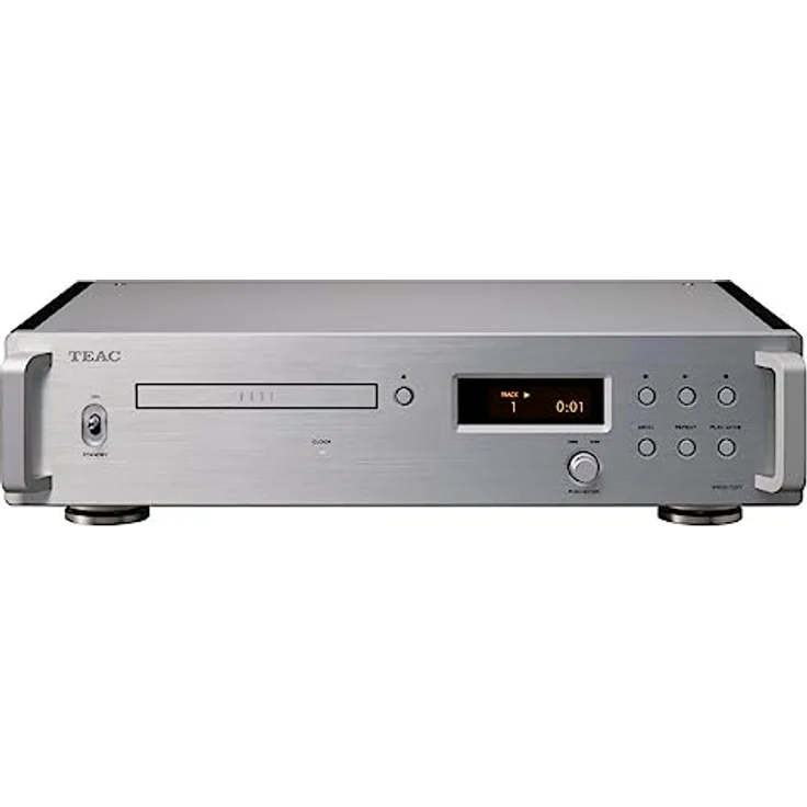 TEAC VRDS-701T CD-Transport, digitaler CD-Player ohne DAC, MQA-Core-Decoder, Aluminium-Drehteller, schwarz – Bild 1