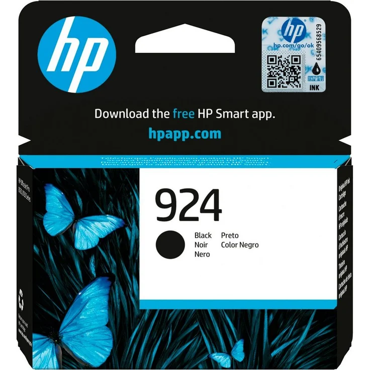 HP 924 Schwarz Original Ink Cartridge Tintenpatrone - Profiqualität mit lebendigen Farben und kräftigem Schwarz – Bild 1