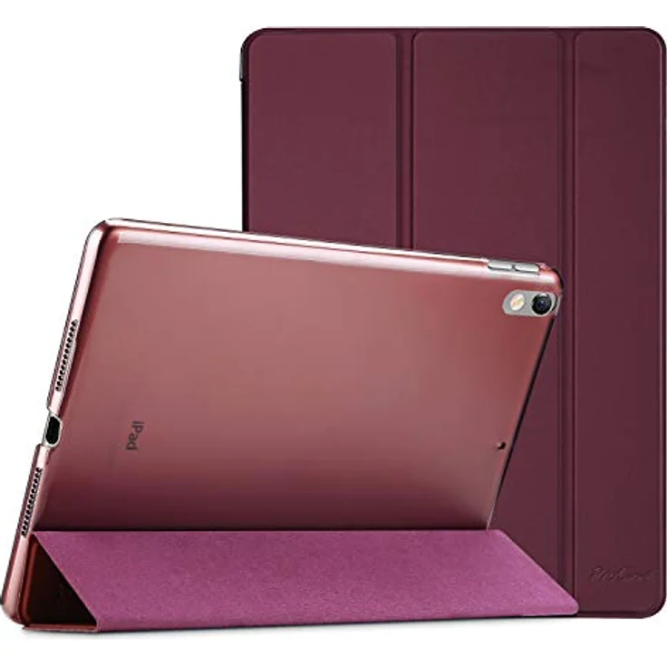 ProCase Hülle für 10,5 Zoll iPad Air 3 (2019) / iPad Pro (2017), ultra dünne, transluzente Schutzhülle mit Auto Schlafen/Wachen-Funktion - Wine – Bild 1