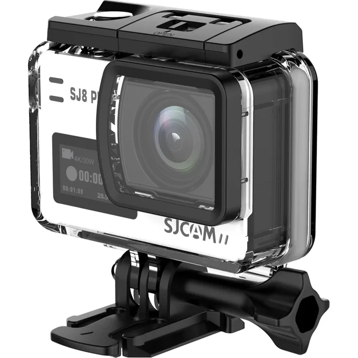 SJCAM SJ8 PRO, 4K 60FPS Actionkamera mit 6-Achsen EIS, 170° Weitwinkel, 2,33 Zoll Touchscreen, 8-facher Digitalzoom, wasserdichtes Gehäuse