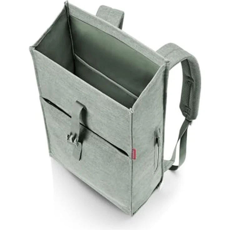 reisenthel urban rolltop backpack twist sage, geräumiger Rucksack aus recyceltem wasserabweisendem Polyester, mit Laptopfach und ergonomischem Rücken, 16L Volumen – Bild 3