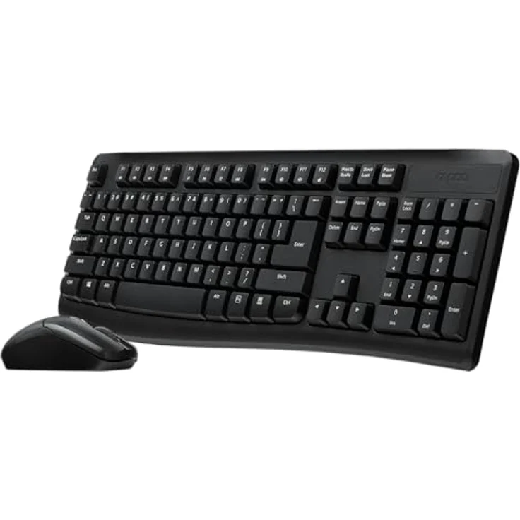 Rapoo X1800Pro Kabelloses Maus- und Tastaturset, spritzwassergeschützt, 2,4-GHz-Wireless, langlebiger Akku, Schwarz – Bild 2