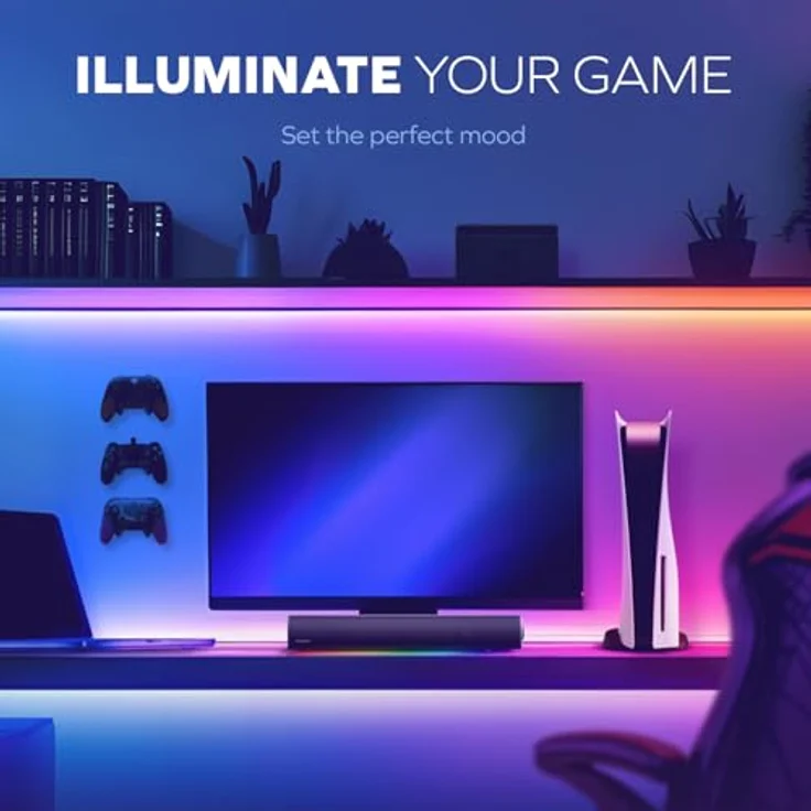 CREATIVE Sound Blaster GS5 RGB Gaming Soundbar mit SuperWide-Technologie, bis zu 60 W Spitzenleistung, Bluetooth 5.4, für PC und TV in Schwarz – Bild 2