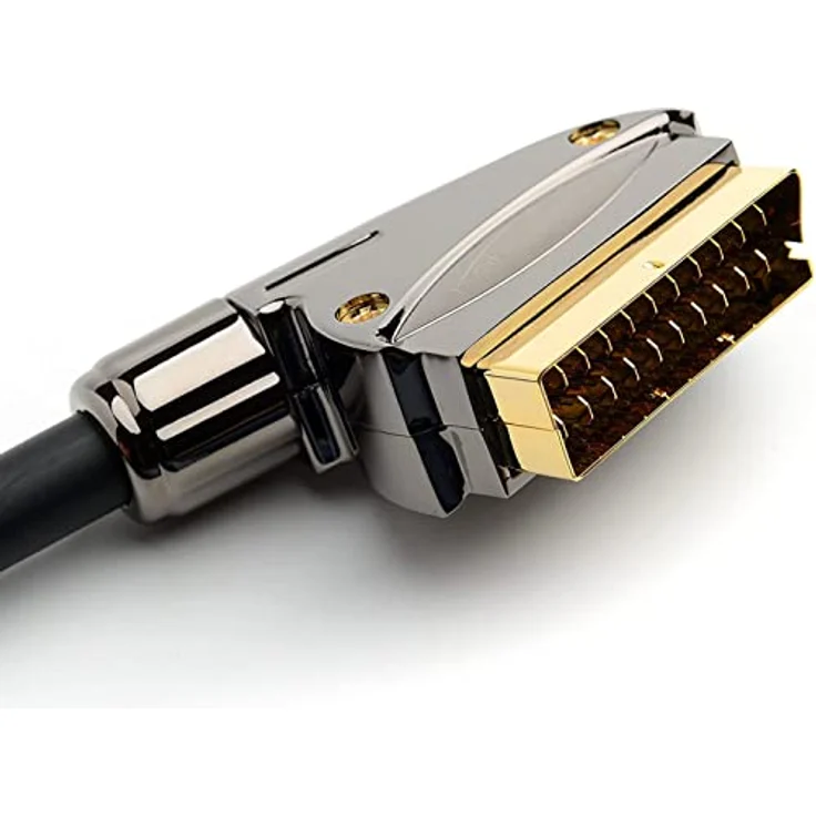 KabelDirekt - SCART Kabel - 3m - (21 Polig, mehrfach geschirmt, Präzisionsstecker, Full HD) - PRO Series – Bild 4