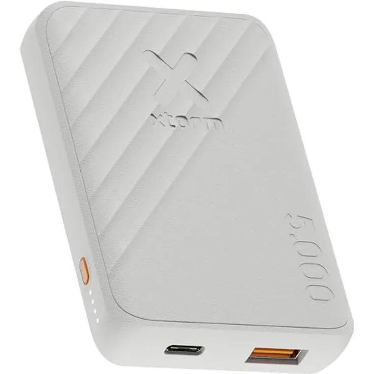 Xtorm Go2 Powerbank - 5.000mAh - Doppelte Anschlüsse - Leistungsstark - Nachhaltig - Ash White