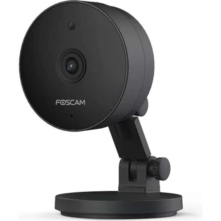 Foscam C5M 3K 5 MP Dualband WLAN Überwachungskamera mit Nachtsicht bis zu 8 Meter, Zwei-Wege-Audio, H.264+/H.264-Videokomprimierung (schwarz)