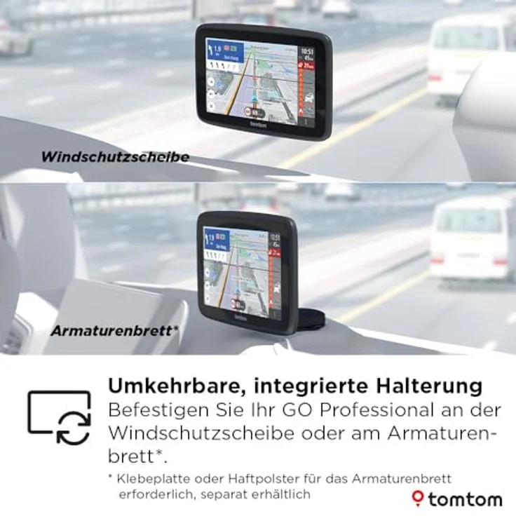 TomTom GO Professional, GPS-Navigationsgerät für Lkw mit 5" Touchscreen, 32 GB Speicher, Wi-Fi, Bluetooth, Europa-Karten und Sprachsteuerung – Bild 6