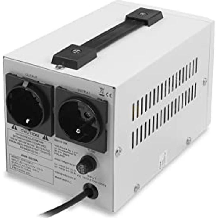 Volt Polska Spannungsstabilisator AVR 500VA, Eingangsspannungsbereich 150-270VAC, Schutzarten Überlast und Kurzschluss, 195x117x124mm – Bild 2