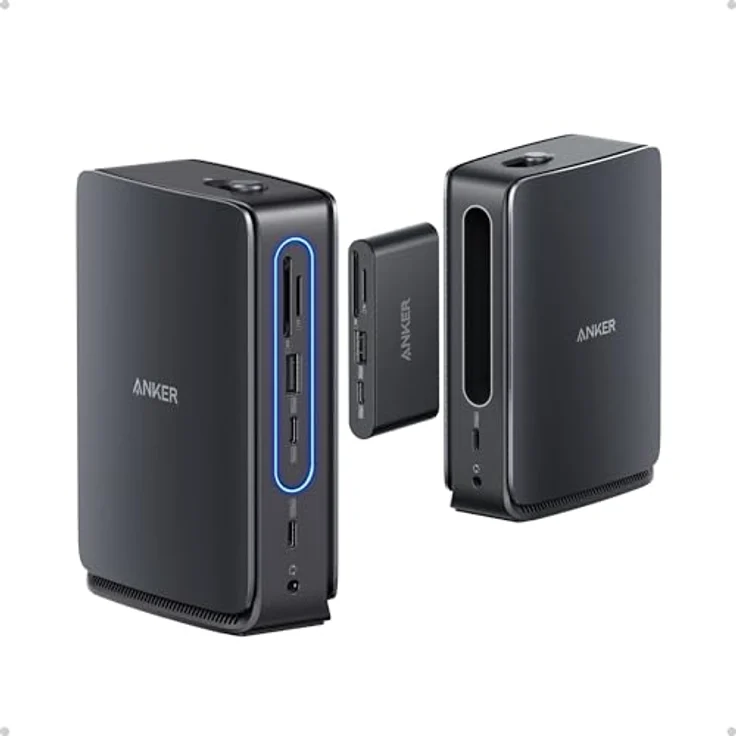 Anker Nano Laptop Dock 13-in-1, USB-C Triple-Display, 2× HDMI, 1× DP, 10Gbps, 3× USB-A, Ethernet, bis 100W Power Delivery, für Dell, Lenovo, HP u.v.m. – Bild 1