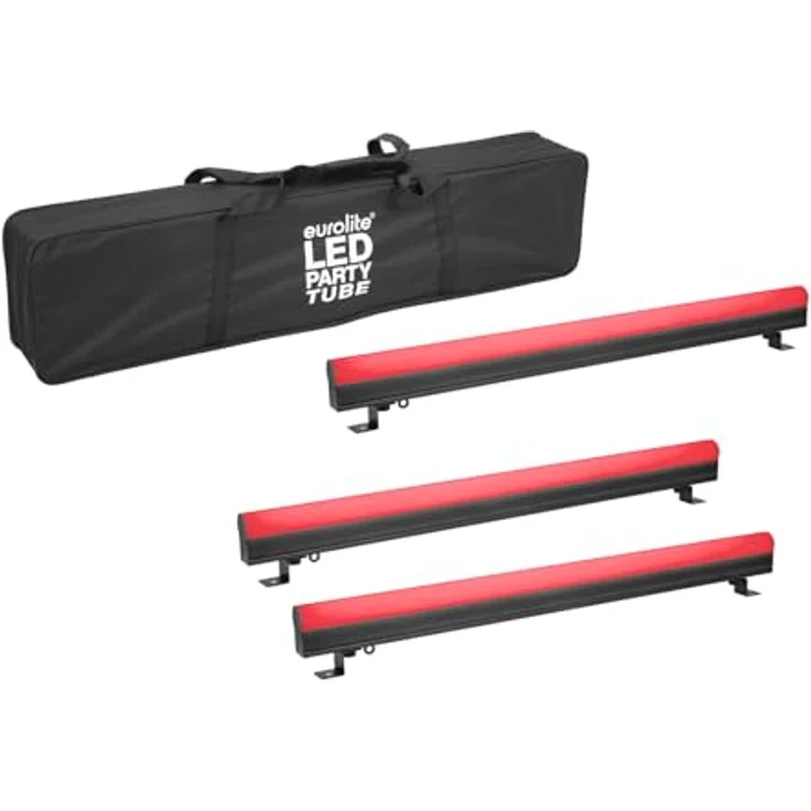 Eurolite Set 3x AKKU PT-100/32 Pixel DMX Tube, portables Licht Set mit Soft-Bag – Bild 1