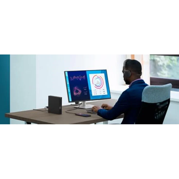 Dell P2725D, 68,6 cm (27 Zoll) WQHD Monitor mit IPS-Panel, 100 Hz, 5 ms Reaktionszeit, matt, USB-C, HDMI, DP – Bild 5