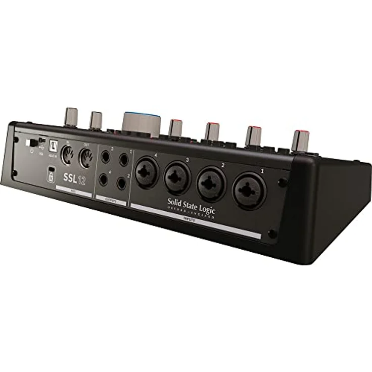 Solid State Logic SSL 12 12-In/8-Out-USB-Audio-Interface, 32 Bit/192 kHz, mit 4 Mikrofonvorverstärkern und SSL Production Pack-Software – Bild 5