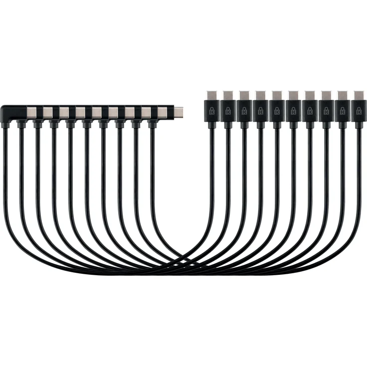 Kensington USB-C Ladekabel für USB-C Charging Cabinet, 10er Set, 3,50 m, USB 2.0, robust