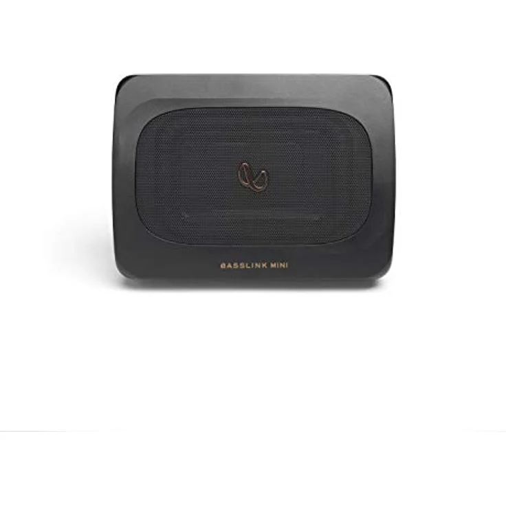 Infinity Basslink Mini, Powered 6x8 Untersitz-Subwoofer mit 100-W-Verstärker und Aluminium-Druckguss-Gehäuse, Titan – Bild 2