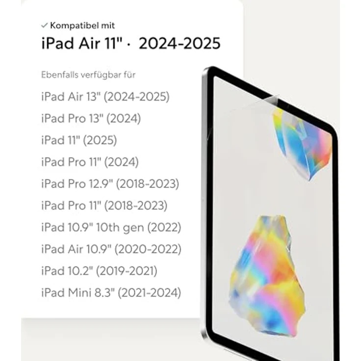 Paperlike 3 Folie (2x) für iPad Air 11” (M3 2025 / M2 2024) – Echtes Papiergefühl, blasenfreie Installation, schützt die Pencil-Spitze – Bild 2
