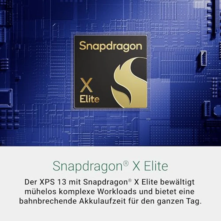 Dell XPS 13 Copilot+ PC 9345 Laptop 13.4" FHD+ Display, Snapdragon X Elite X1E-80-100, Qualcomm Adreno 740, 16GB RAM, 512GB SSD, Windows 11 Home, Fingerprint Reader, Deutsch QWERTZ Backlit Keyboard, silber – Bild 4