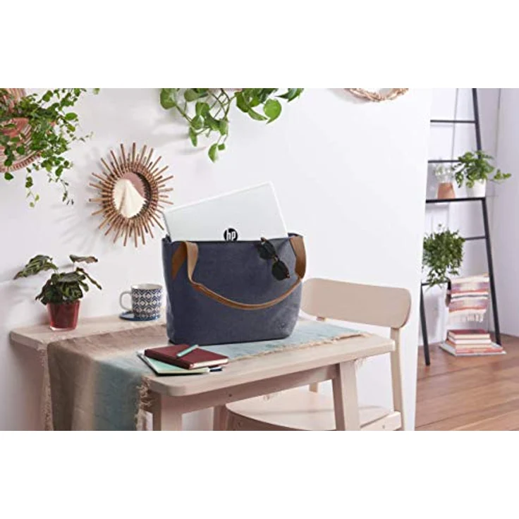 HP Renew Tote, 14 Zoll Laptop-Tasche aus Ocean Bound Plastic, blau, mit 3 Innenfächern und wasserbeständigem Material – Bild 2