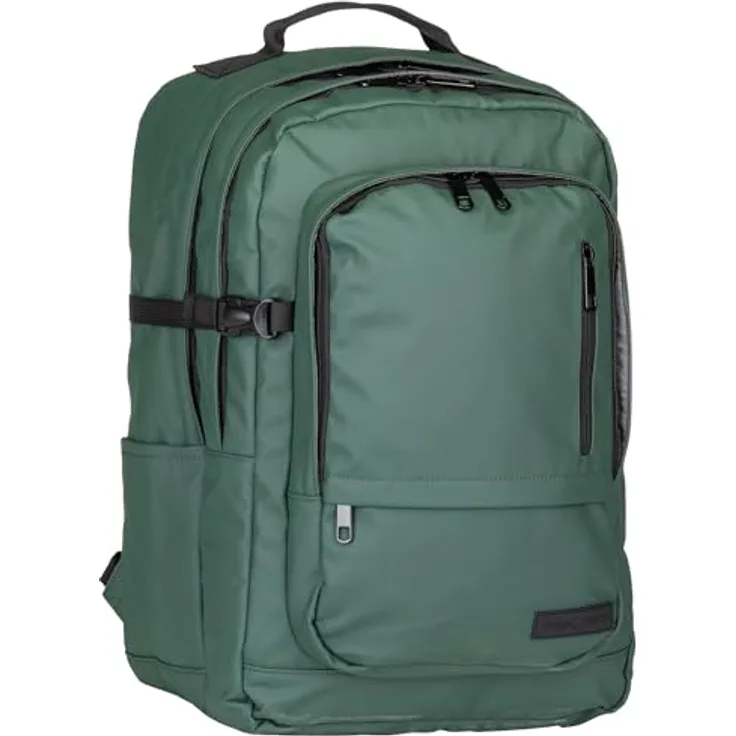 Greenburry Cambridge Rucksack, urbaner Laptop-Rucksack aus wasserabweisendem Nylon, One Size