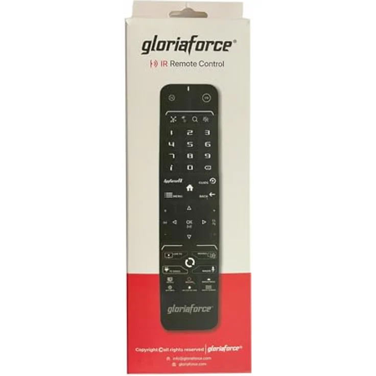 GloriaForce RTX IR Original Fernbedienung,TV-Steuerung, für RTX und GT-X Serie, UNO, Duo, Quattro, Zero, Empire, Prime Expanded, Explore, Crime, – Bild 3