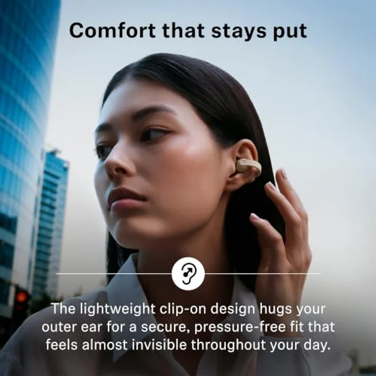 Sennheiser Accentum Clip In-Ear Bluetooth Kopfhörer TWS, kabellos mit 9 h Laufzeit und IP54, Schwarz – Bild 4