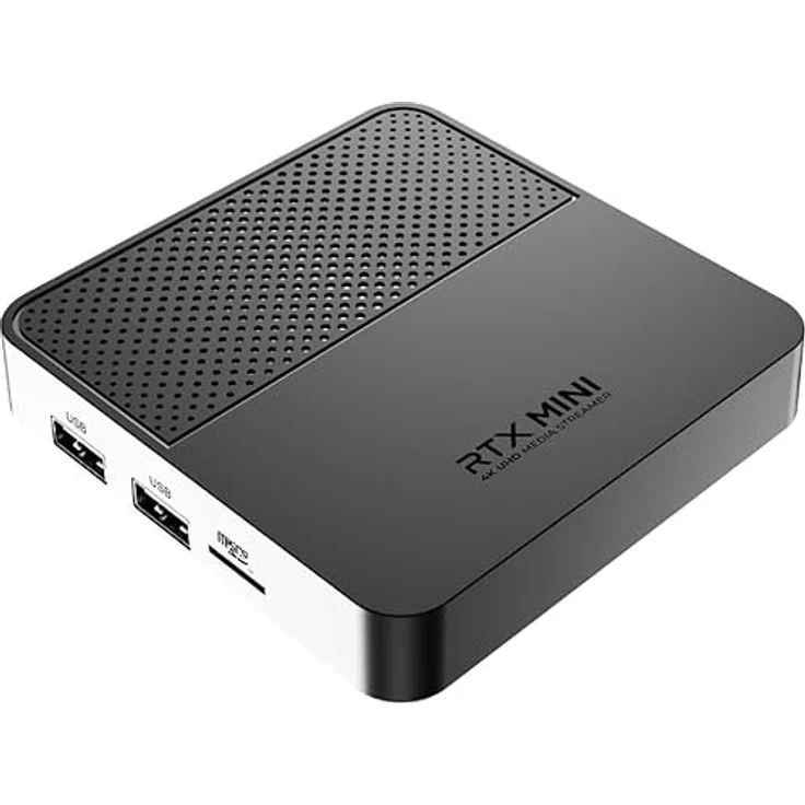 GloriaForce RTX Mini 4K UHD Android 11, OTT Streamer Multimedia Player, H.265, 2GB RAM, 16GB Flash, WiFi, Schwarz – Bild 4