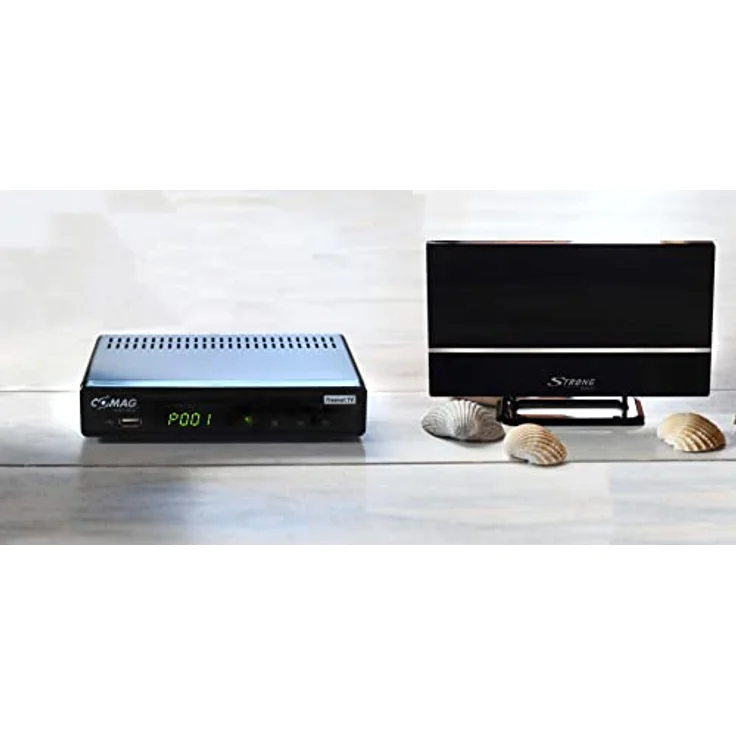 COMAG SL65T2 DVB-T2 Receiver, Freenet TV (Private Sender in HD), PVR Ready, Full-HD, HDMI, SCART, Mediaplayer, USB 2.0, 12V tauglich, 2m HDMI Kabel und DVB-T2 Zimmerantenne – Bild 5