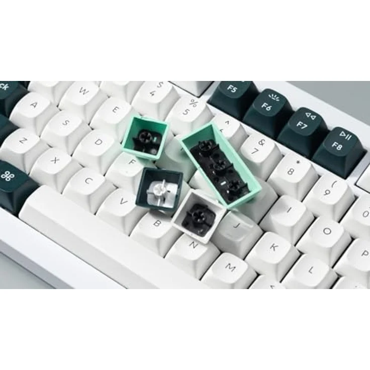 Keychron Q1 HE Kabellose Mechanische Tastatur mit Hall Effect Gateron Double-Rail Magnetic Switch Nebula, Rapid Trigger, 2.4 GHz Bluetooth RGB Kompatibel mit Mac Windows Linux - Weiß – Bild 4