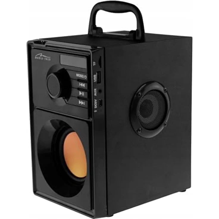 Media-Tech Boombox BT Stereo 15 W Rechteck schwarz Stereo, tragbare Lautsprecher (verkabelt und kabellos, Batterie-Akku, USB, 80 20.000 Hz, Bluetooth, Universal) – Bild 3