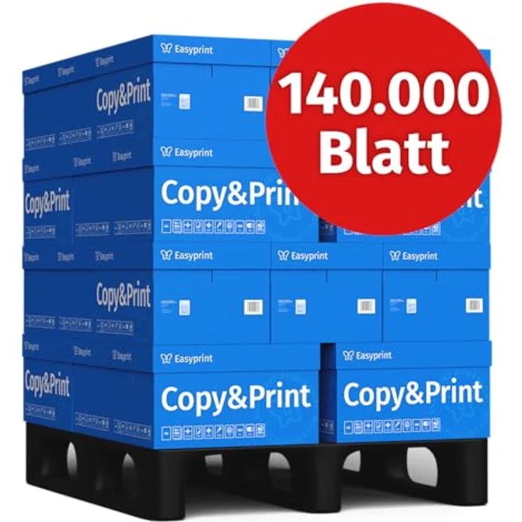 Easyprint NEU! Druckerpapier Kopierpapier 140000 Blatt 28 x 5000 A4 Premium Hochweiß CIE 160 PEFC Umweltzertifikat – Bild 2