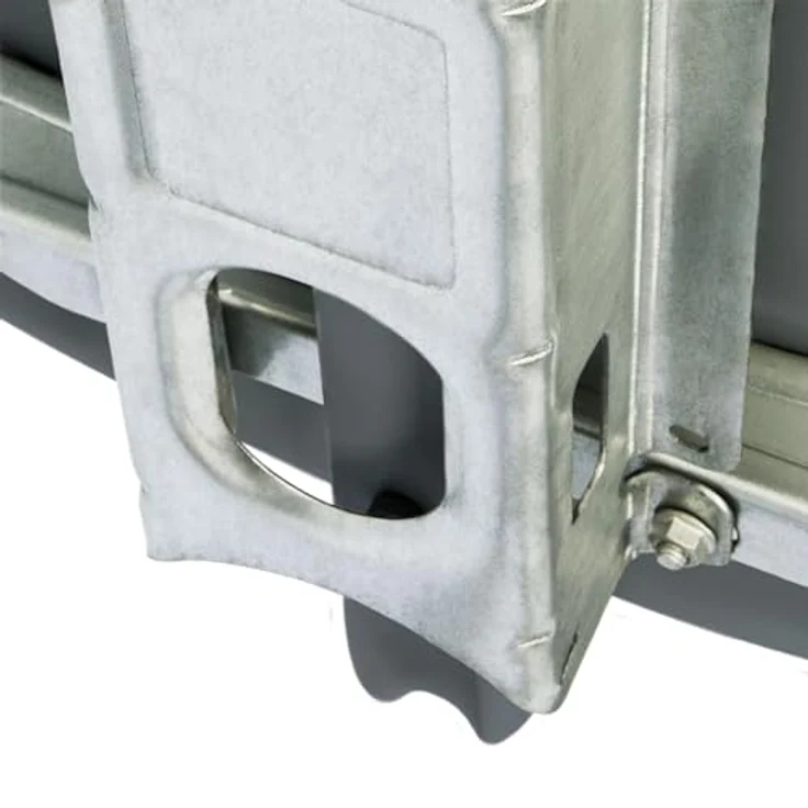PremiumX SAT Anlage 100cm, Stahl-Antenne in Anthrazit mit Twin LNB und 4x vergoldeten F-Steckern – Bild 5
