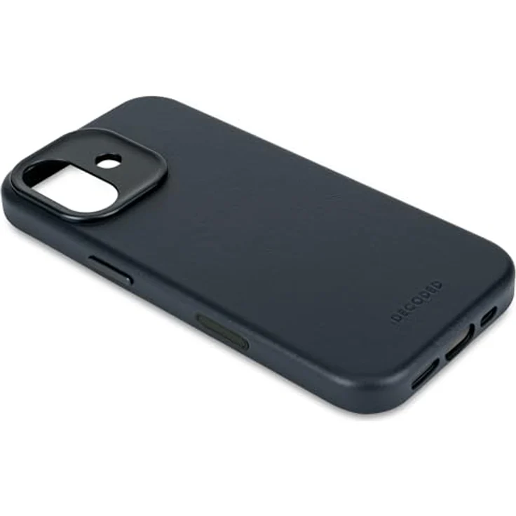 Decoded Lederhülle für iPhone 17, Premium ECCO Leder, MagSafe Kompatibel, Stoßfest, Kratzfest, Metalltasten, Marineblau – Bild 4