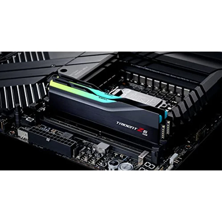 G.Skill Trident Z5 RGB Series (Intel XMP) 32GB (2x 16GB) 288-pin SDRAM DDR5 6400 CL32-39-39-102 1,40V Dual Channel Desktop Memory F5-6400J3239G16GA2-TZ5R. K (Matt B) Lack) – Bild 5