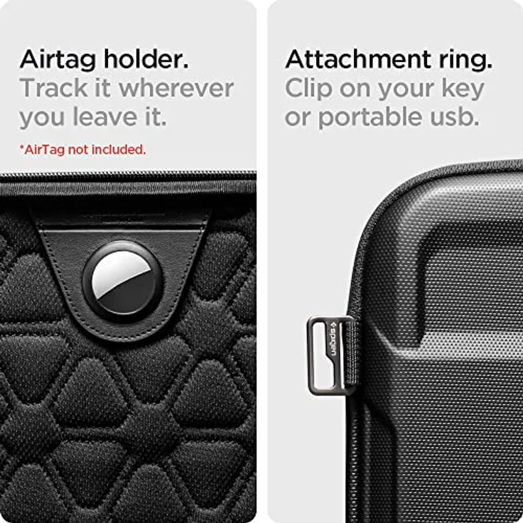 Spigen Rugged Armor Pro Tasche MacBook 14" Zoll Pouch Kompatibel mit M3 / M3 Pro / M3 Max / M2 Pro / M2 Max / M1 Pro und M1 Max (2023/2021) - Schwarz – Bild 3