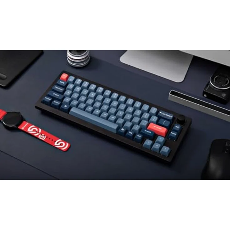 Keychron V2 Max Kabellose Mechanische Tastatur 65%, 2.4 GHz/Bluetooth 5.1/USB, RGB mit QMK/VIA Programmierbarem Knopf, Hot-Swappable Gateron Brown, Gasket Mount für Mac Windows Linux - Schwarz – Bild 3