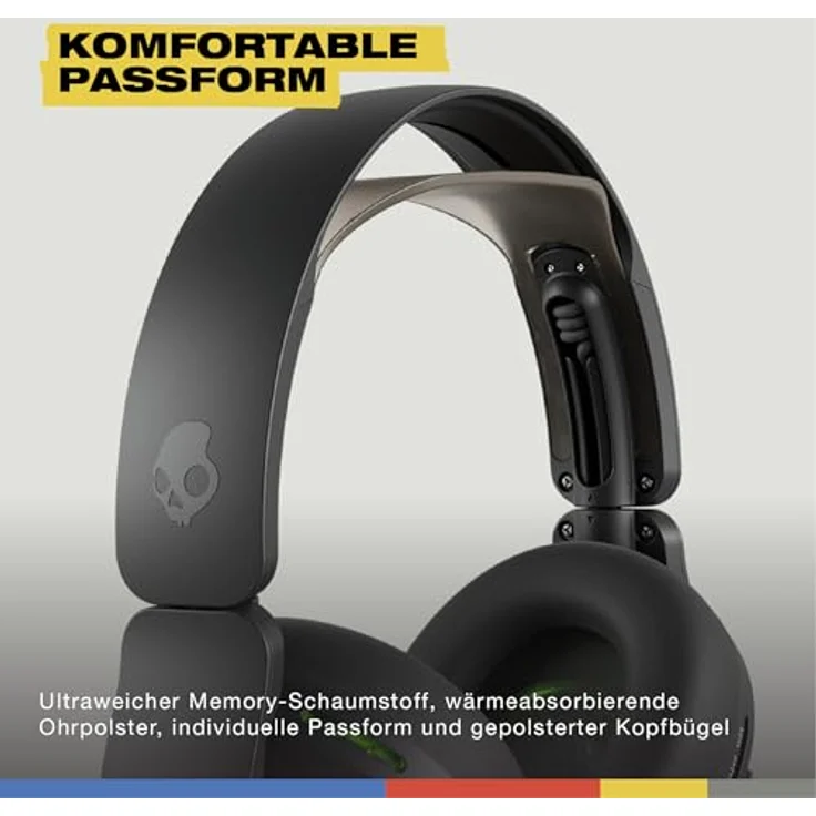 Skullcandy Crusher PLYR 720, Kabelloses Gaming Headset mit haptischem Bass und THX räumlichem Klang, Schwarz – Bild 8