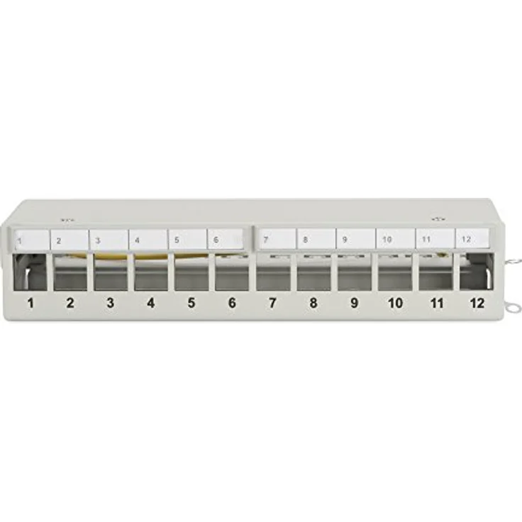 DIGITUS Professional , Modular Desktop Patch Panel, 12-Port, geschirmt, Grau – Bild 2