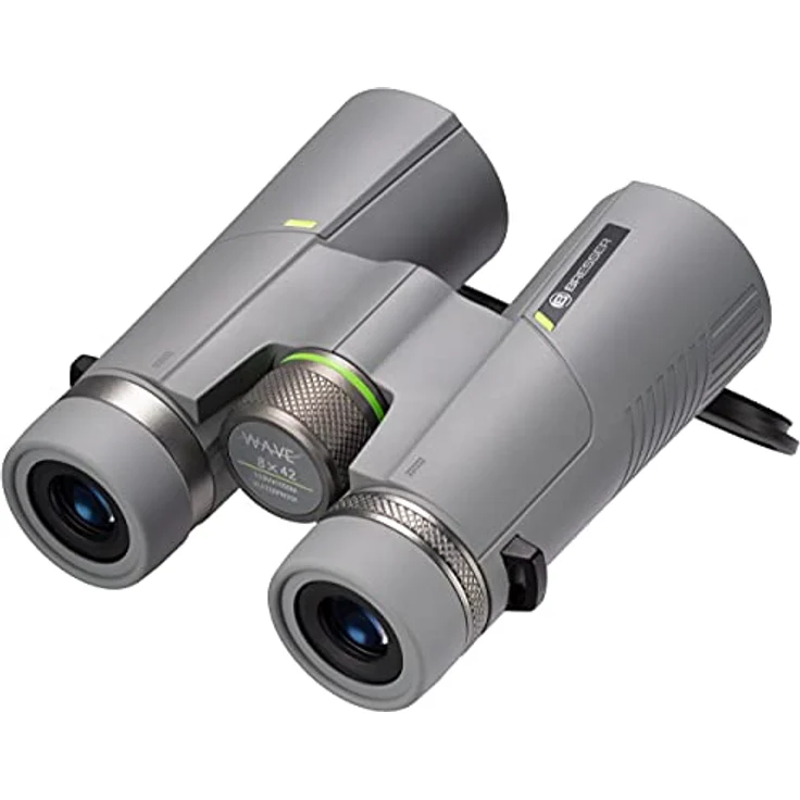 Bresser Fernglas 8x42 Wave, wasserdicht, mit BaK-4-Glas, UR-Vergütung und Brillenträgerokularen, perfekt für Naturbeobachtungen, auf Reisen und beim Wandern – Bild 2