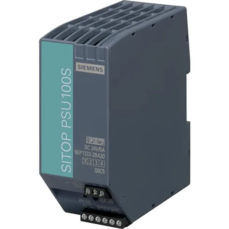 Siemens SITOP PSU100S Hutschienen-Netzteil, 24 V/DC 5A, 120W, DIN-Rail