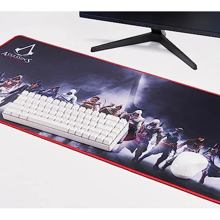 SUBSONIC Assassin's Creed - XXL-Mausmatte 90 x 40 cm - Rutschfeste Gaming-Mausunterlage, Offizielle Lizenz, Schwarz – Bild 3