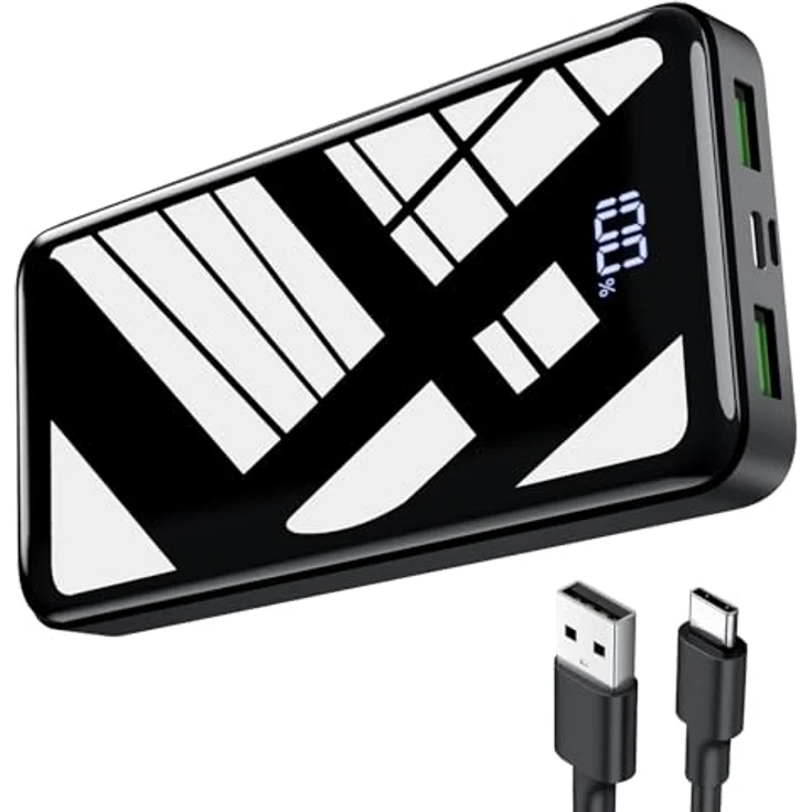 Bextoo Power Bank 27000mAh, 22,5W PD20W USB-C Powerbank mit LED-Anzeige, Tragbares Ladegerät für iPhone 16 15 14 13 12 11 Pro – Bild 1