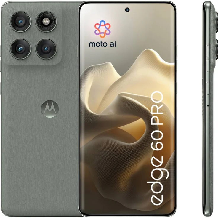 Motorola Edge 60 Pro, Smartphone mit 256GB Speicher, 6.67 Zoll Display, IP68/69, grau, Dual-SIM, Android™ 15 – Bild 1