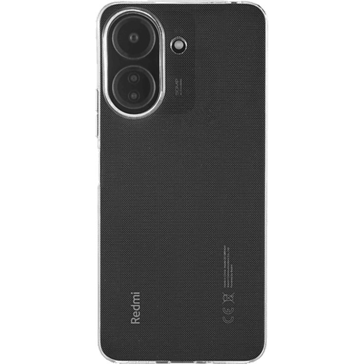 HAMA Always Clear Backcover für Xiaomi Redmi 13C, transparent, flexibles und kratzfestes Design mit erhöhtem Kanten- und Staubschutz